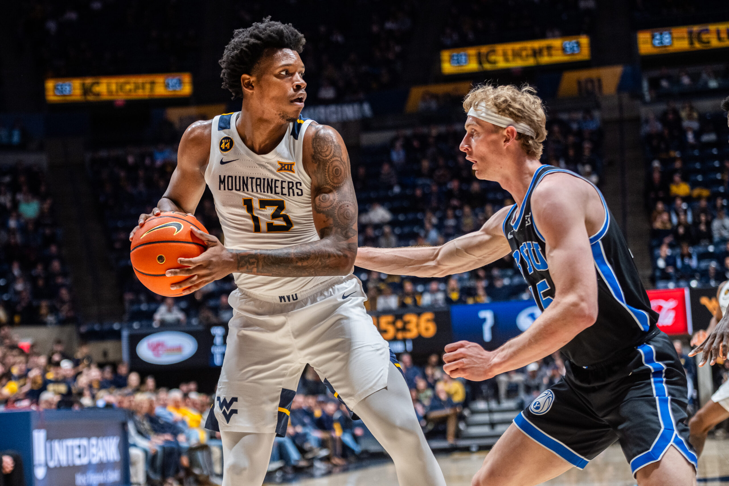 BYU pulls off run in second half to down WVU 73-69